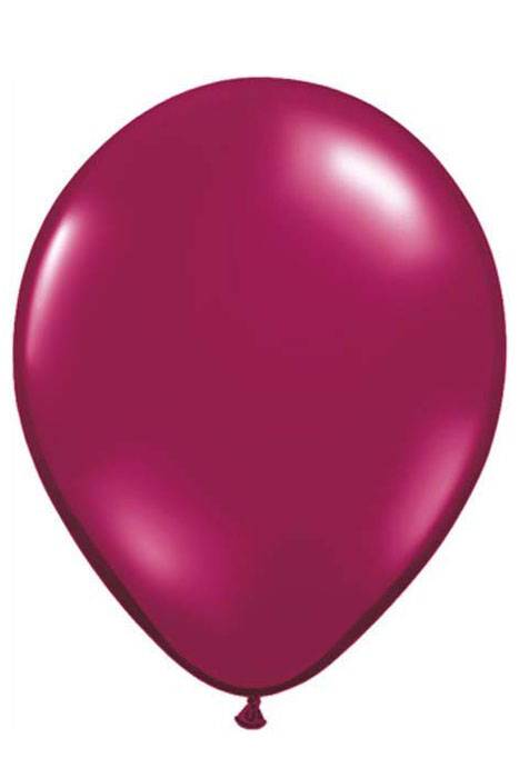5" Round Jewel Latex Balloon Sparkling Burgundy Pkg/100