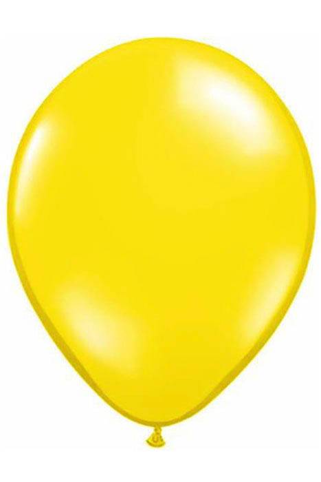 5" Jewel Latex Balloon Citrine Yellow Pkg/100