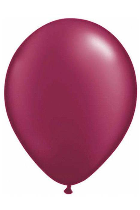 5" Rdt Latex Balloon Pearl Burgundy Pkg/100