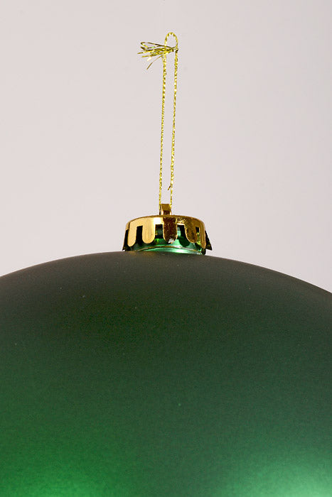 10" Matte Ornament Ball Dark Green