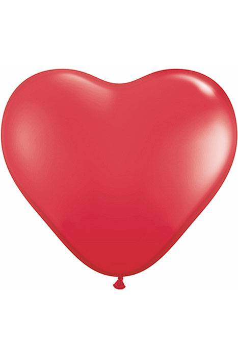11" Heart Latex Balloon Red Pkg/100