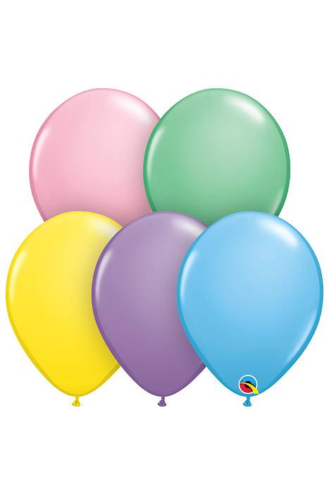 11" Standard Latex Balloon Asst Pkg/100