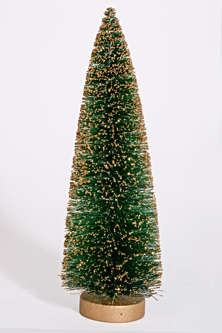 9" Vintage Glitter Sisal Trees Red/Green/Ivory Box/6