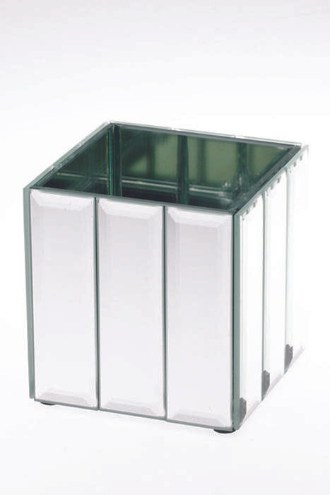 4" Cube Dazzle Vase Mirror
