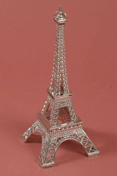 10" Metal Eiffel Tower Silver