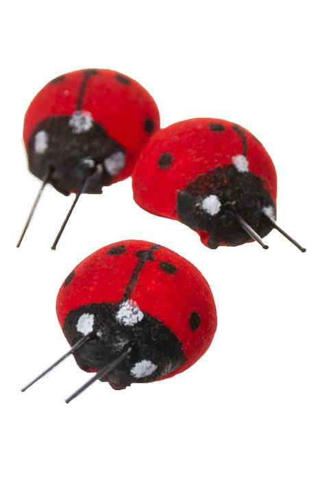 0.5" Ladybug Assort Red/black Pkg/36