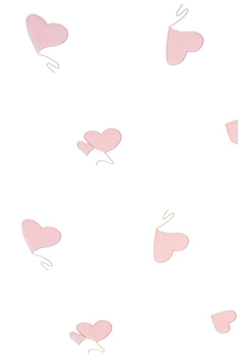 30" X 100ft Hearts Krystal Phane Roll Pink /clear