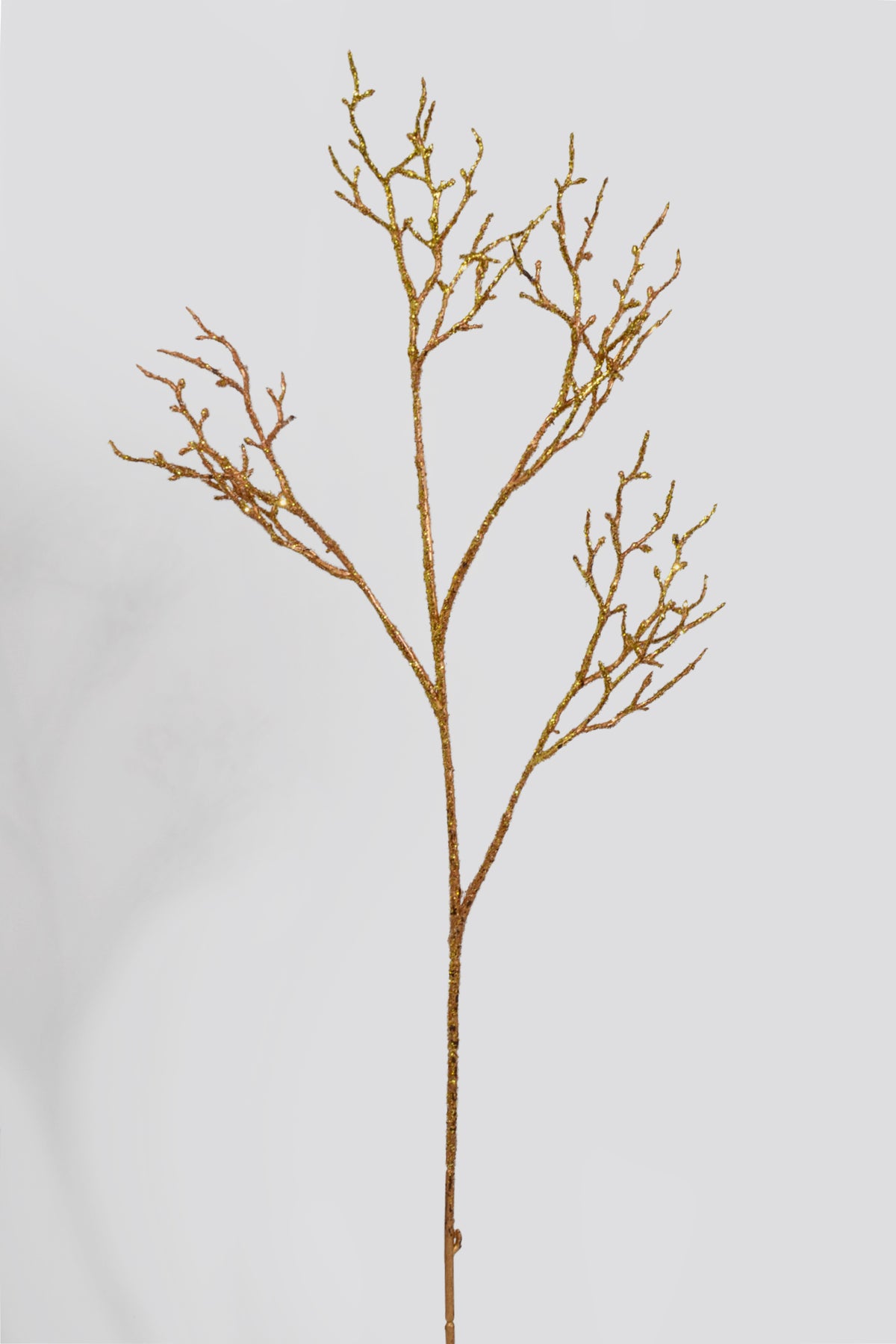 38" Iced Twig Spray Gold