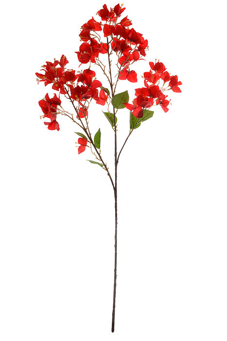 38" Silk Bougainville Spray Red