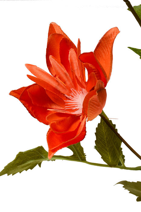 42.5" Silk Rose Myrtle Spray Orange