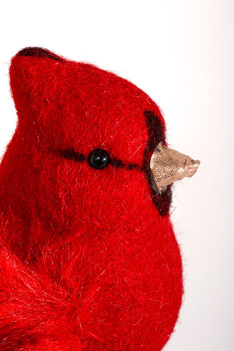 6" x 7" Cardinal Bird Red