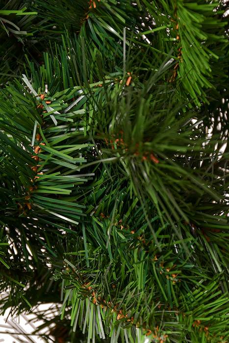 36" Deluxe Evergreen Double Wreath Green