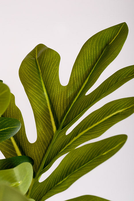40" Artificial Philodendron Selloum Plant Green