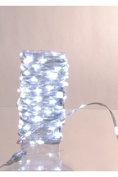 100 Light Led Connectable Clear Wire Set Cool White