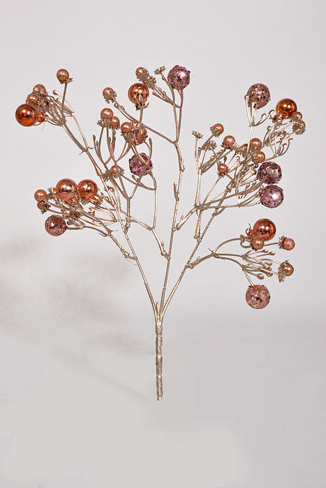 12" Ball Bush Rose Gold