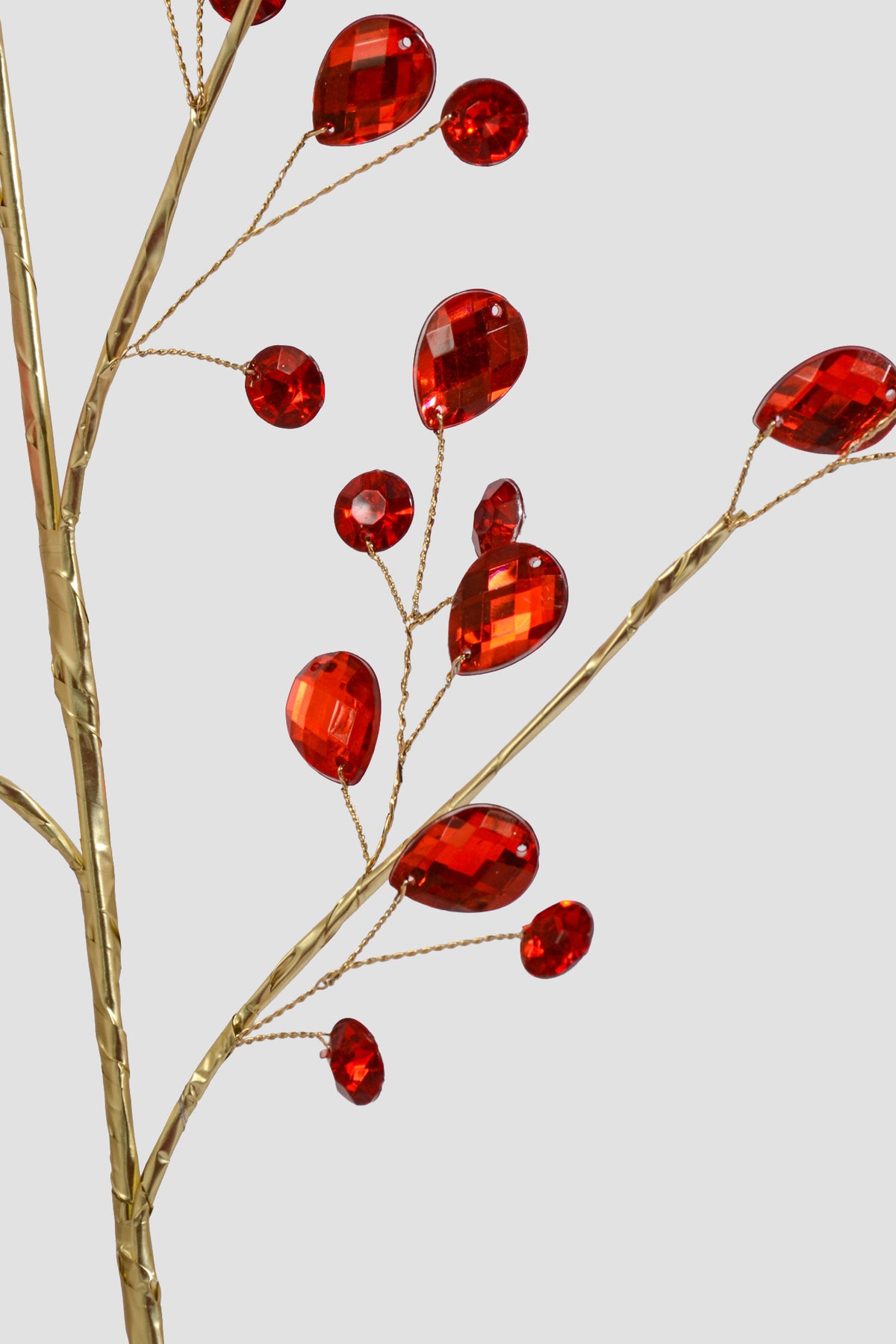 30" Crystal Bead Spray Red