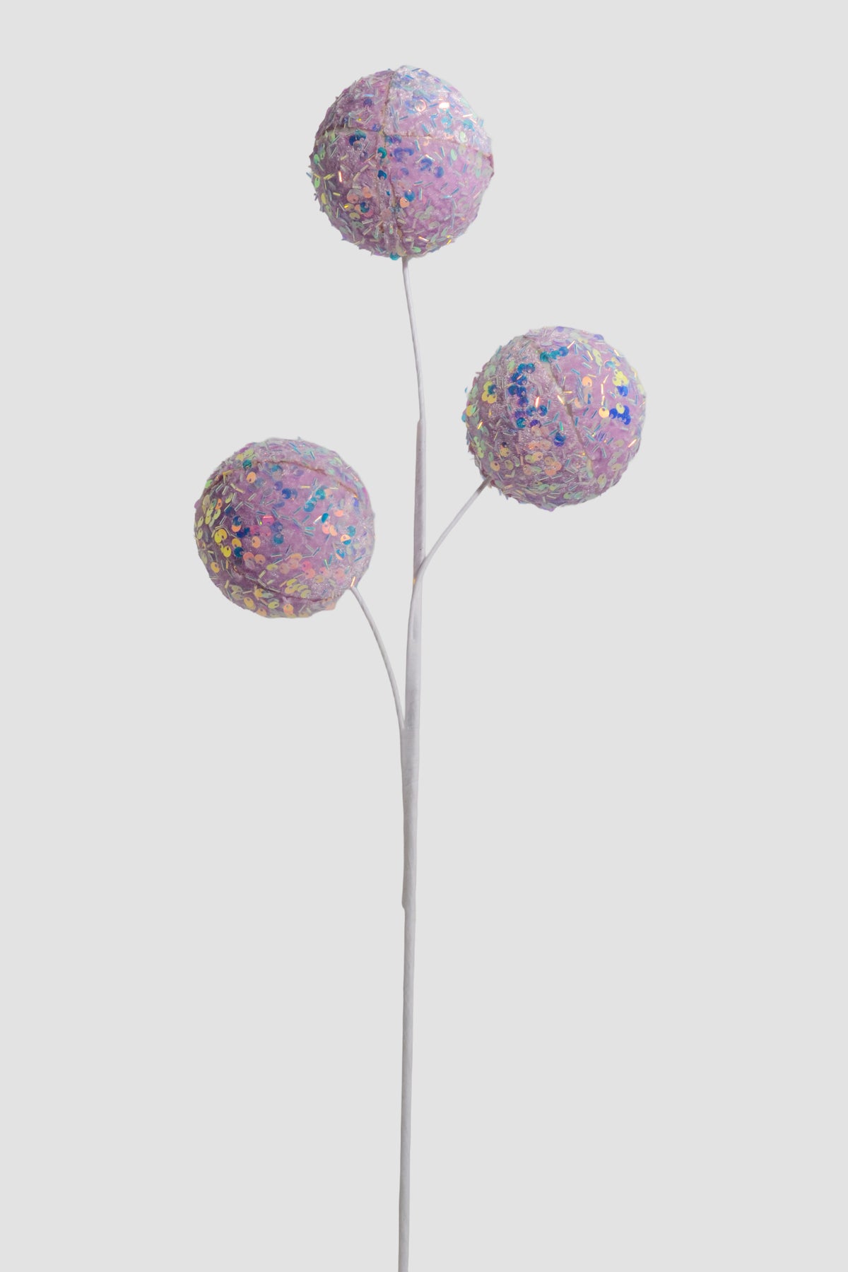 23" Glitter Sequin Ball Spray Lavender
