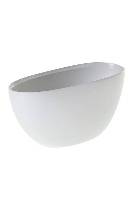 11.25" X 4.75" X 5.25" Metta Boat White