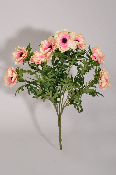 20" Silk Wave Anemone Bush Coral/Cream