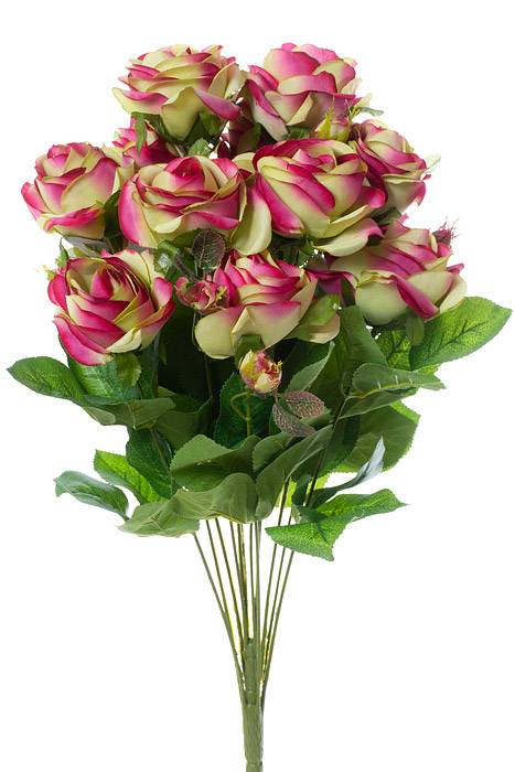 21" Open Rose Bush Beauty