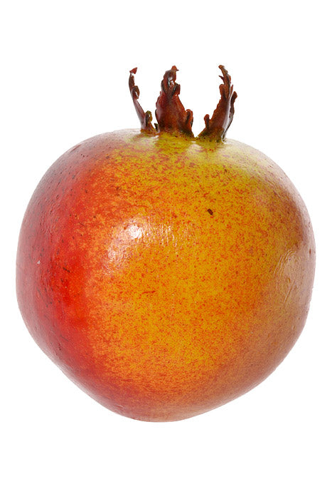 4" Artificial Pomegranates Red/Yellow PKG/12