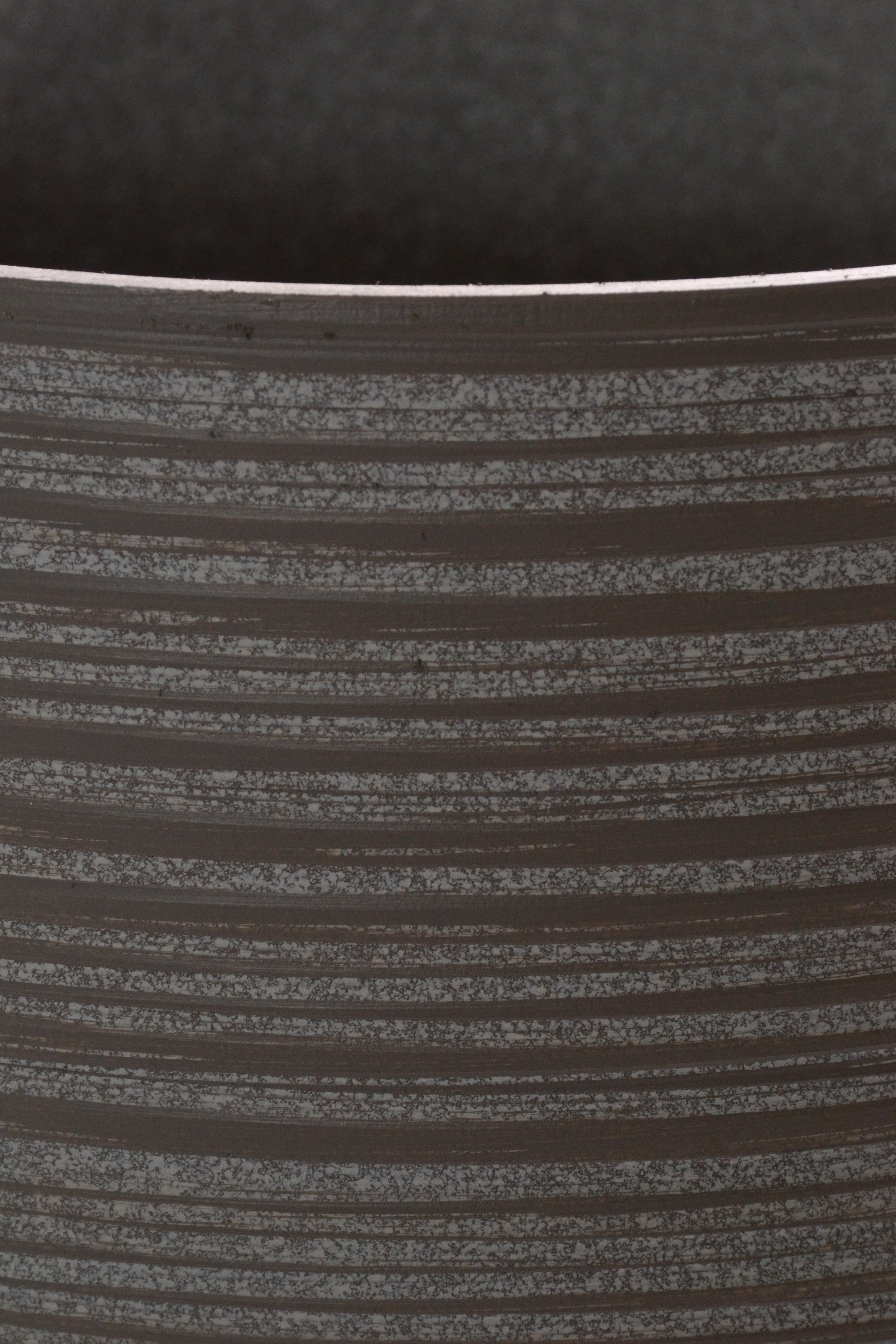 11" X 14" Fiber Resin Carved Tall Planter Taupe