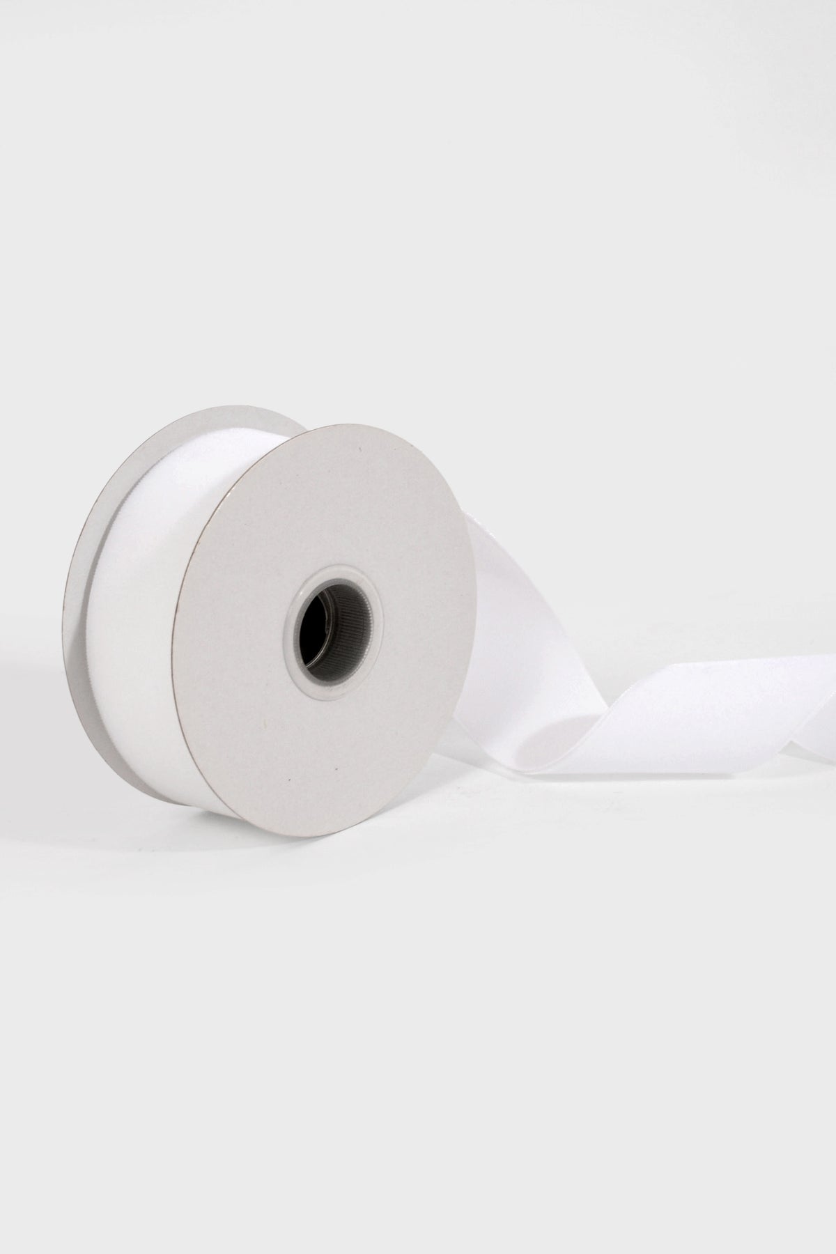 1.5" X 5Yds White Woven Vintage Velvet Ribbon