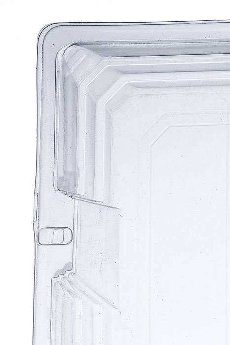 30.5" X 5.25" X 4" Large Dozen Rose Plastic Box Clear (Pkg/5)