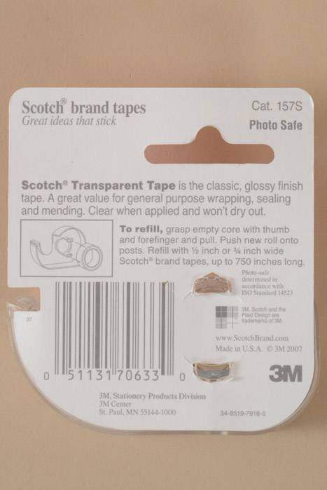 3/4" X 300" Scotch Transparent Tape