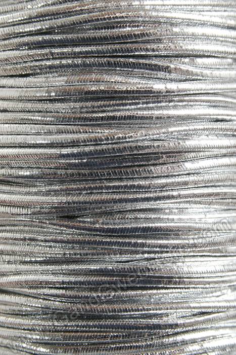50yds Metallic Elastic Cord Silver