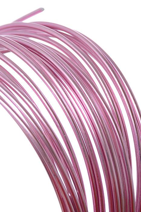 2mm X 10yds Aluminium Wire Pink
