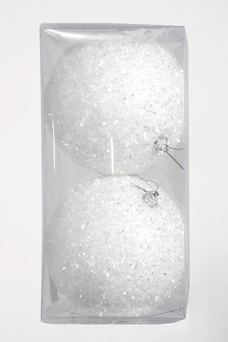 150Mm Sparkle Tinsel Ornament White Box/2