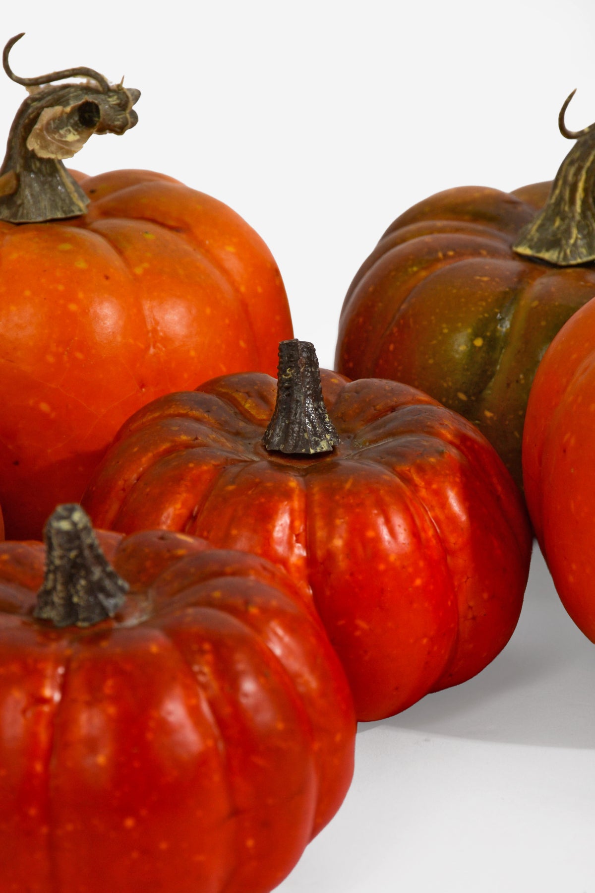 3" -2.5" Pumpkin In Net Orange/Green Pkg6