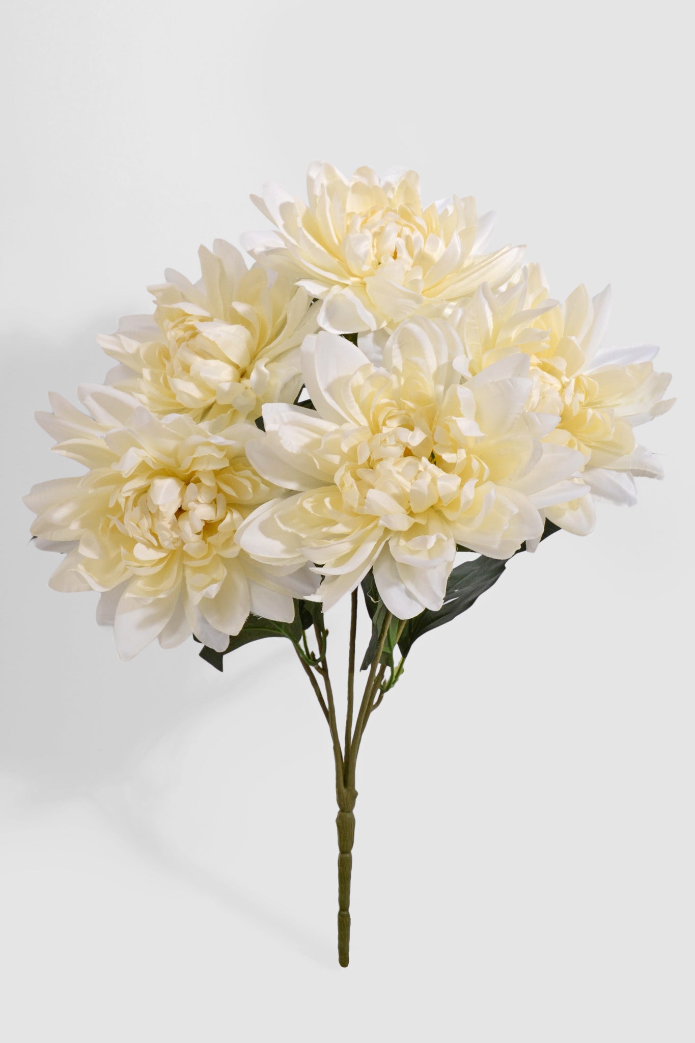 18" Silk Dahlia Bush Cream
