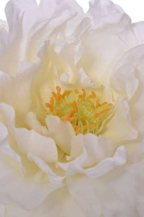 9" Silk Peony Pick Cream