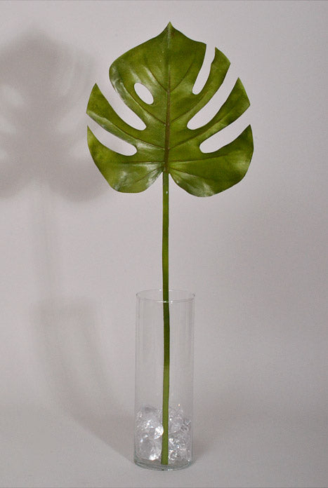 26" Artificial Philo Leaf Spray Green