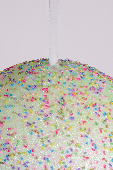 10" Glitter Sparkling Ornament Green/Multi-Color