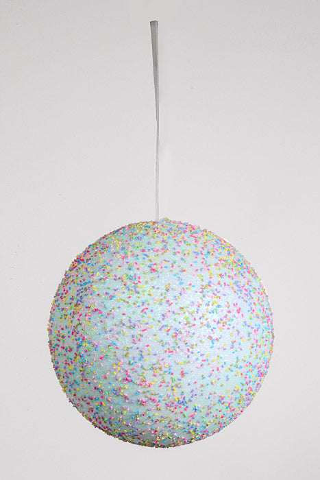 10" Glitter Sparkling Ornament Blue/Multi-Color