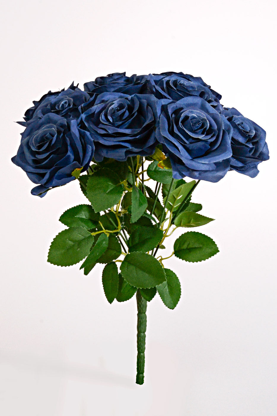 14.5" Silk Rose Bush Navy