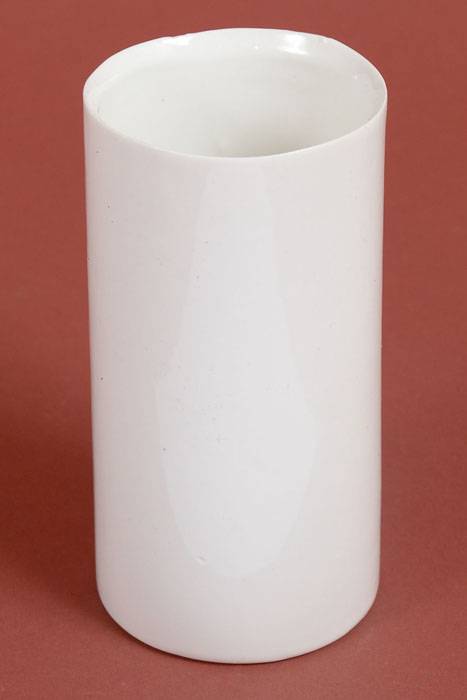 2.75" X 5.25" Ceramic Cylinder Brooklyn Vase White
