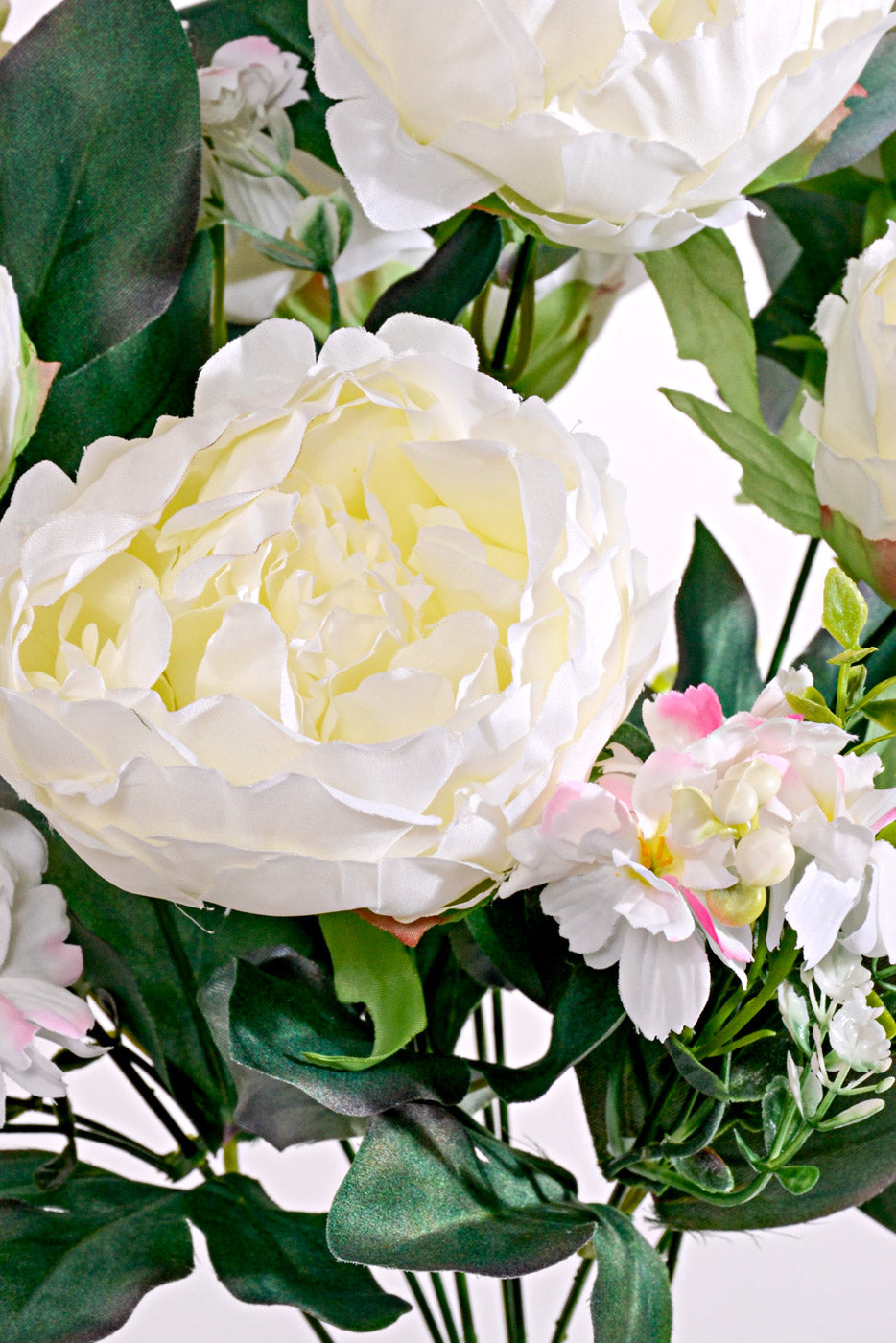 20" Silk Peony Bush Cream