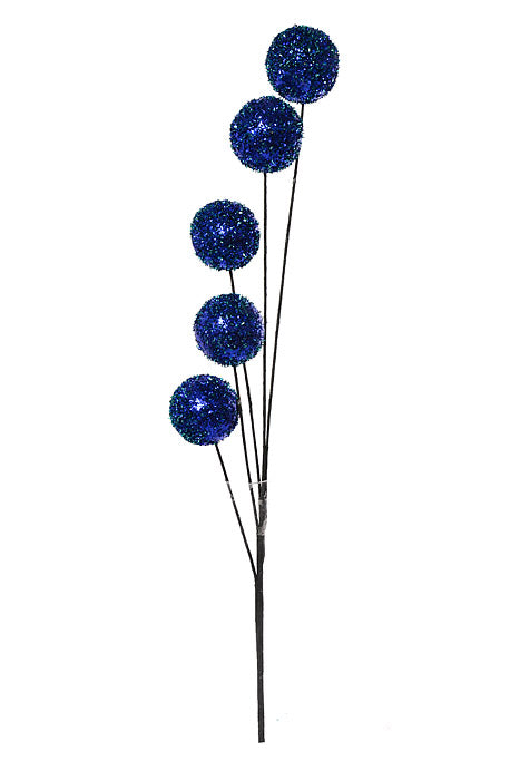 29" Glitter Ball Spray Royal Blue
