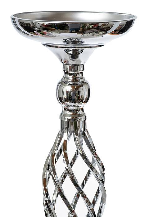 25" Metal Bouquet Stand Silver