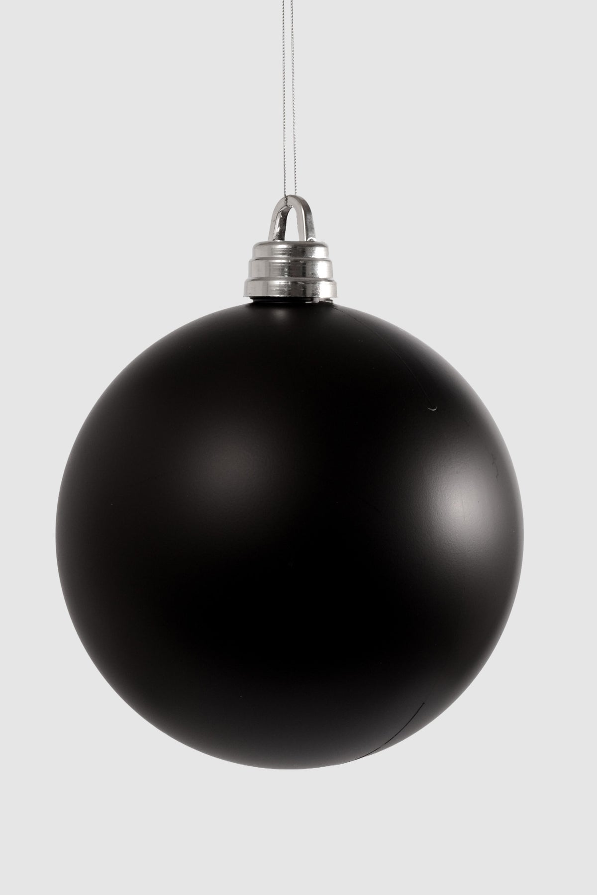 250MM Matte Plastic Ball Ornament Black