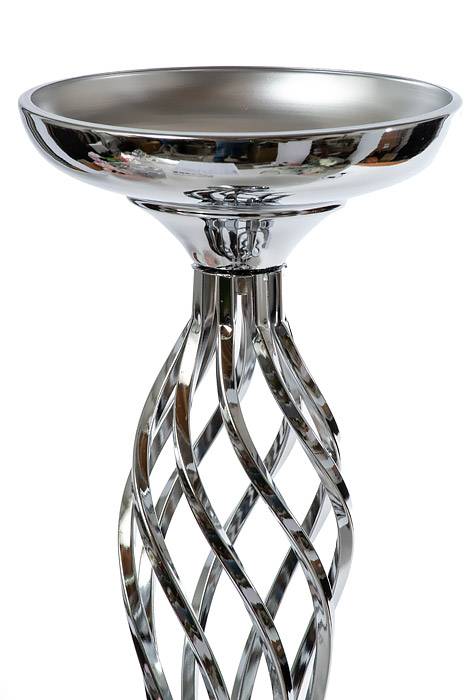 20" Metal Bouquet Stand Silver