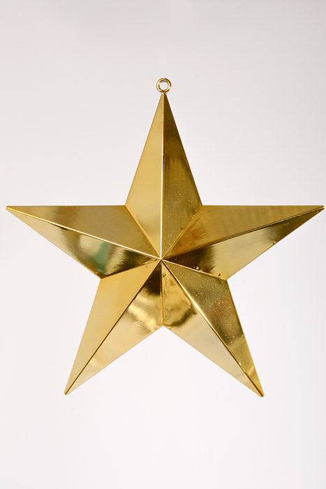 24" Plastic Shinny Star Gold