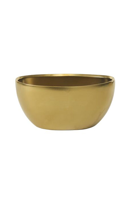 8.75"X4"X 4" Metta Boat Gold
