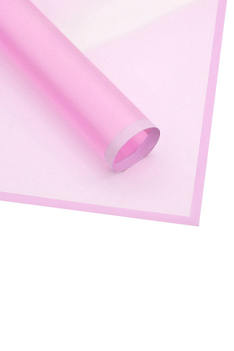 22.5" Flower Wrapping Paper With Edge Lavender Pkg/20