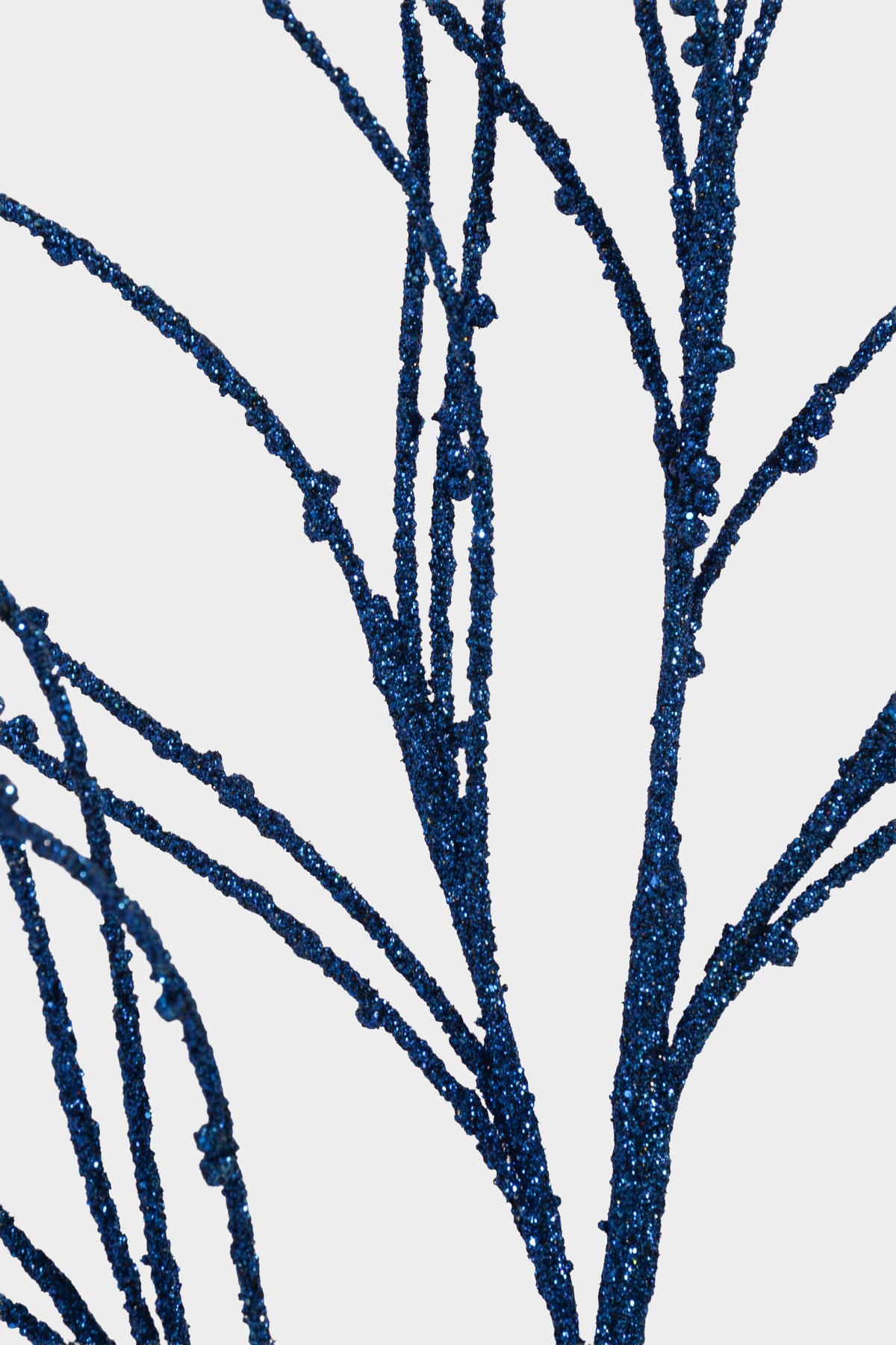 36" Twig Glitter Spray Royal Blue