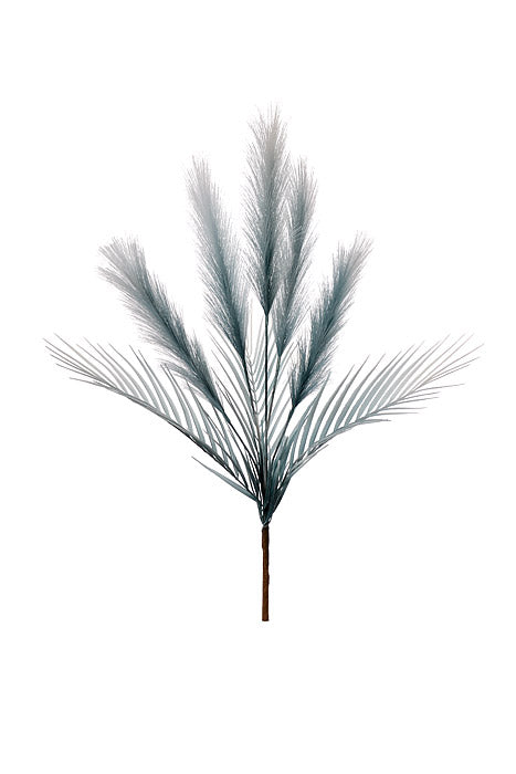 28" Pampas Grass Spray Blue